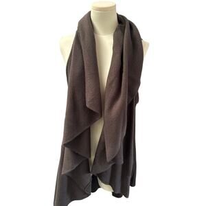 Women’s Look Brown Sleeveless Openfront Sweater Dress One Size